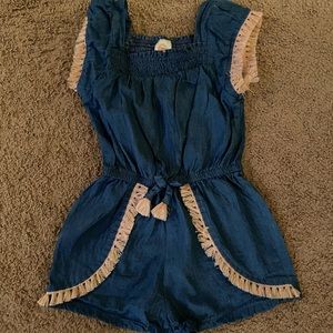Denim romper